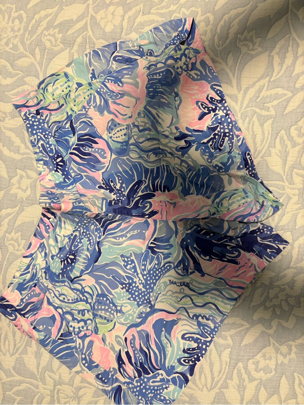Lilly Pulitzer Pastel Floral Shorts in Blue, Pink & Aqua